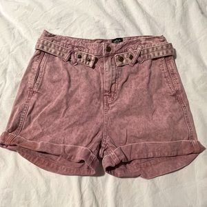 BDG by Urban Outfitters high waisted rose denim shorts